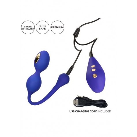 Фиолетовые виброшарики с электростимуляцией Impulse Intimate E-Stimulator Dual Kegel