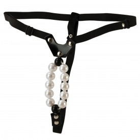 Трусики со стимулирующими бусинами Lovers Thong with Pleasure Pearls