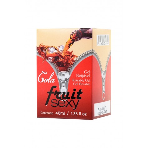 Массажное масло FRUIT SEXY Cola с ароматом колы и разогревающим эффектом - 40 мл.