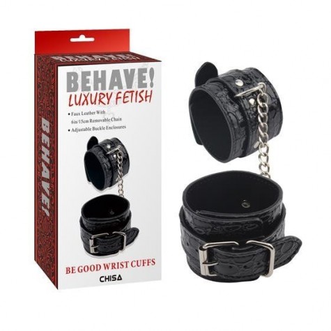 Черные наручники Be good Wrist Cuffs