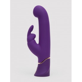 Фиолетовый вибратор Greedy Girl Power Motion Thrusting Rabbit Vibrator - 21,6 см.